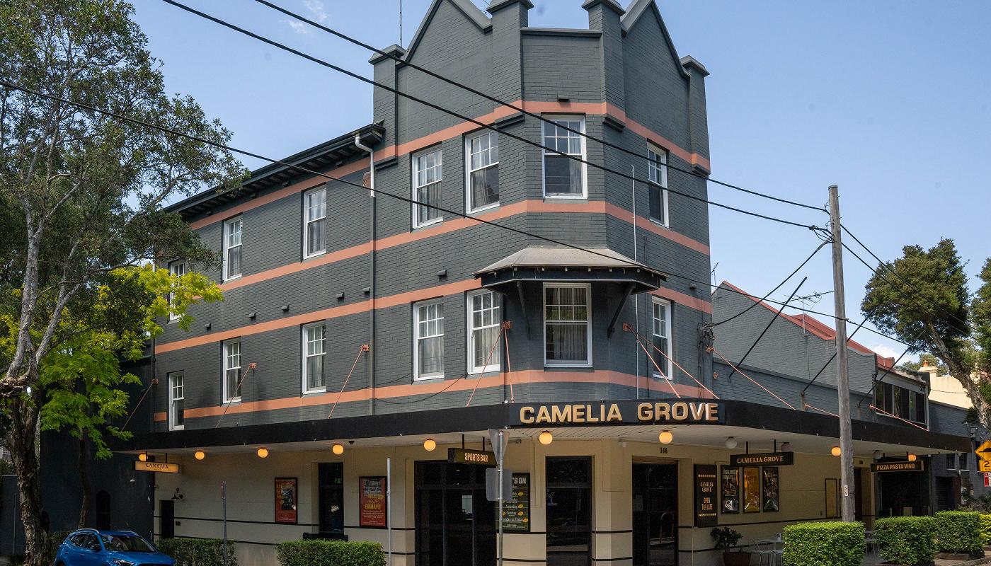 The Camelia Grove Hotel on the corner of Henderson Road